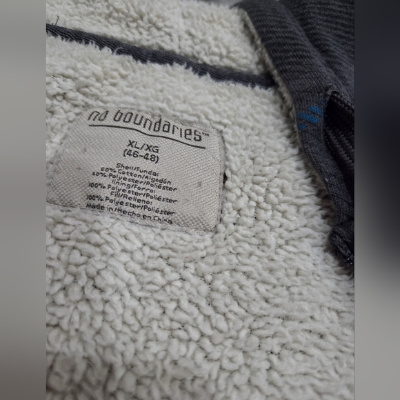 No Boundaries Men's Plaid Sherpa-Lined Hooded Jacket  Check Pattern Sz.XL(46-48) - Picture 6 of 12